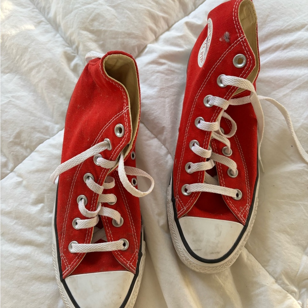 Converse Red Canvas Kids Sneakers